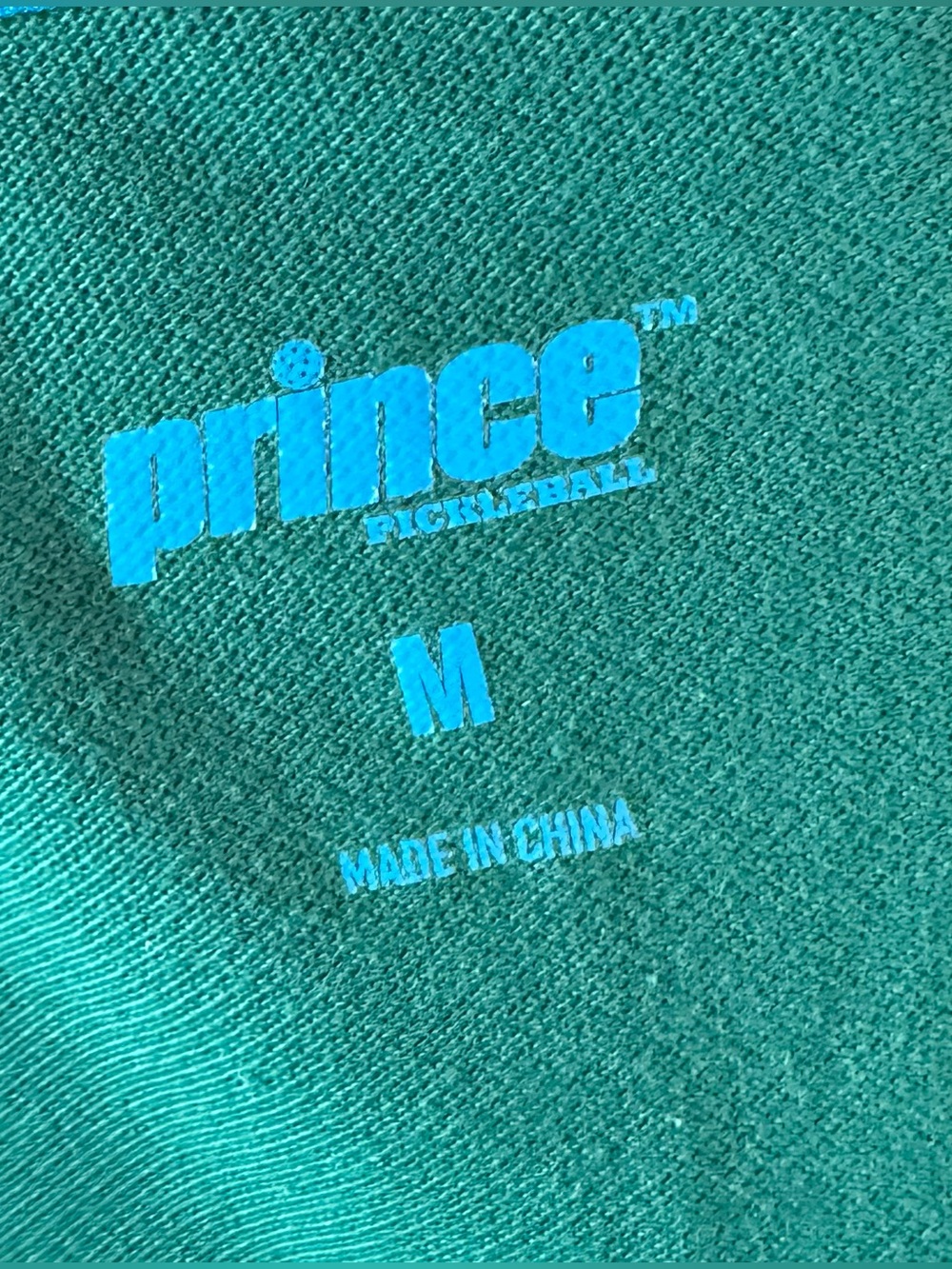 Prince Pickleball Cropped Tee Green Athletic Top Tenniscore Casual Size M - Picture 4 of 4